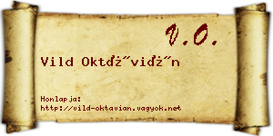 Vild Oktávián névjegykártya
